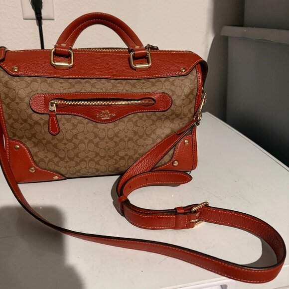 Coach Millie Color block Signature Satchel - Picture 3 of 3